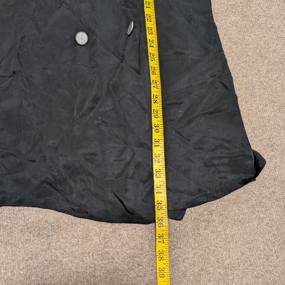 ba&sh Arya Blazer Button Dress (Women's size 8 US) Black Cupro NWT - Picture 16 of 16